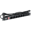 ITK PH12-6D2C131-P PDU 6 розеток нем. ст. + 2 С13 LED 1U