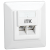 ITK CS2-1C5EF-2-1 Внутренняя инф. розетка RJ45 кат. 5Е FTP 2 порта