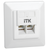 ITK CS2-1C06U-2-1 Внутренняя инф. розетка RJ45 кат. 6 UTP 2 порта
