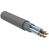 ITK LC1-C6A04-611 Витая пара S/FTP кат.6A 4х2х23AWG PVC