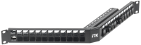 ITK PP24-1UMF-V 1U Модульная патч-панель FTP 24 порта экран
