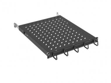 Фотография товара 'ITK ZP-FS05-U-1U-89-R Полка стац. 19" 1U орг. щет. 120кг 850мм'