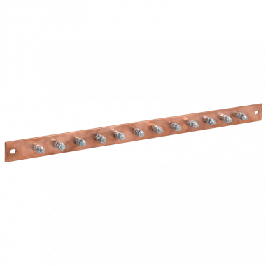 Фотография товара 'ITK ER-12-325-M1 Шина заземл. 483х25x3мм медь ШМТ М1'