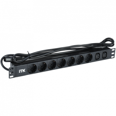 Фотография товара 'ITK PH22-7D2C132-P PDU 7 розеток нем. ст. + 2 С13 1U'