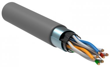Фотография товара 'ITK LC1-C5E04-311-T-P-R Витая пара F/UTP 5E 4х2х0,52 PVC'