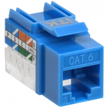 Фотография товара 'ITK CS1-1C06U-11-03 Модуль Keystone Jack кат.6 UTP 110 IDC 90град'