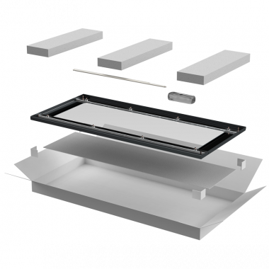 Фотография товара 'ITK LN05-28U8X-DR Дверь стеклянная для шкафа LINEA N 28U 800мм'