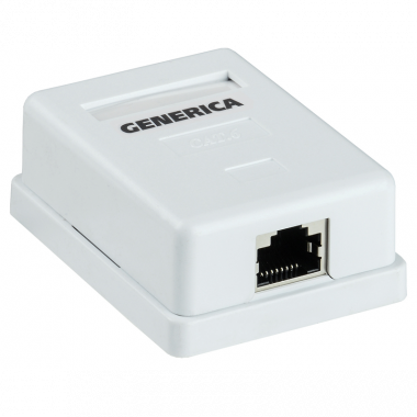 Фотография товара 'ITK CS2-1C5EF-12-G Розетка инф. настенная RJ45 кат. 5Е FTP'