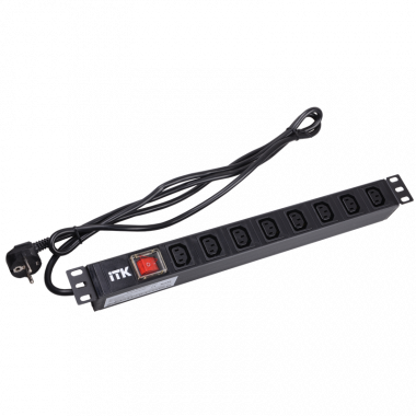Фотография товара 'ITK PH12-7C131 PDU 7 розеток C13 с LED выкл,1U'
