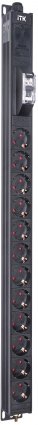 Фотография товара 'ITK BS-PV12-12D-11 BASE PDU PV0111 18U 1ф 16А 12SCHUKO 2,6м'