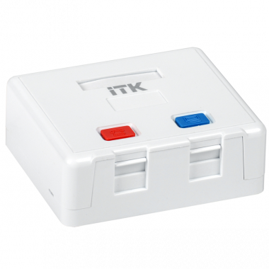 Фотография товара 'ITK CS2-022 Корпус настенной розетки для 2 мод. Keystone Jack'