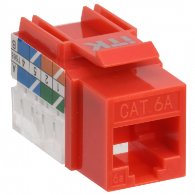 Фотография товара 'ITK CS1-1C6AU-11-04 Модуль Keystone Jack кат.6A UTP 110 IDC 90град'