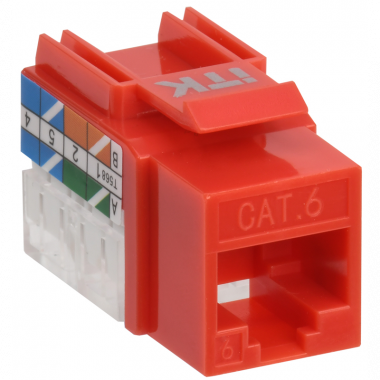 Фотография товара 'ITK CS1-1C06U-11-04 Модуль Keystone Jack кат.6 UTP 110 IDC 90град'