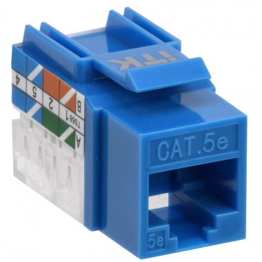 Фотография товара 'ITK CS1-1C5EU-11-03 Модуль Keystone Jack кат.5E UTP 110 IDC 90град'