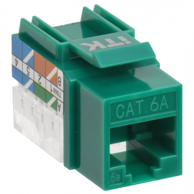 Фотография товара 'ITK CS1-1C6AU-11-02 Модуль Keystone Jack кат.6A UTP 110 IDC 90град'