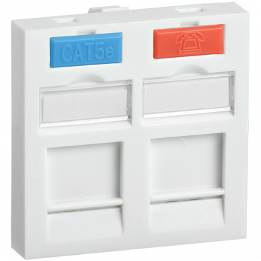 Фотография товара 'ITK CS6-22M Вставка 45х45мм для 2 мод. Keystone Jack'