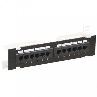 Фотография товара 'ITK PP12-C6U-D05 Настенная патч-панель кат.6 UTP, 12 портов (IDC Dual)'