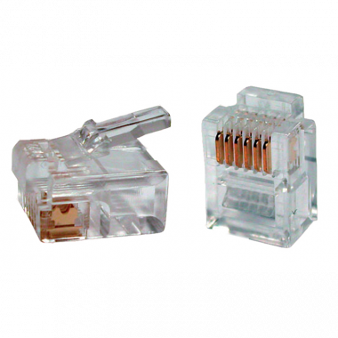 Фотография товара 'ITK CS3-2C3U Разъём RJ12 UTP для кабеля кат.3 6P4C'