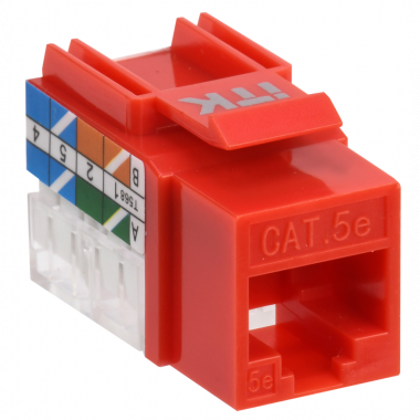 Фотография товара 'ITK CS1-1C5EU-11-04 Модуль Keystone Jack кат.5E UTP 110 IDC 90град'