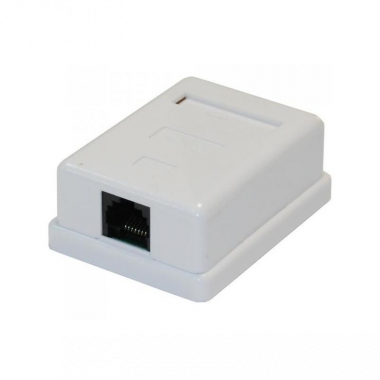 Фотография товара 'ITK CS2-1C5EU-12 Настенная инф. розетка RJ45, кат.5Е UTP, 1-порт'