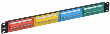 Фотография товара 'ITK PP24-1UC5EU-D05D 1U патч-панель кат. 5е UTP 24 угл. пт. 45 град. Dual IDC'