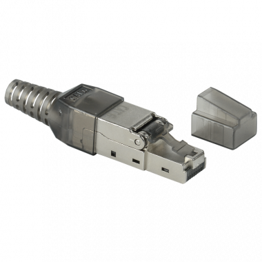 Фотография товара 'ITK CS3-1C6AF-Q Разъём RJ-45 FTP для кабеля кат.6A полевая заделка'