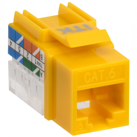 Фотография товара 'ITK CS1-1C06U-11-05 Модуль Keystone Jack кат.6 UTP 110 IDC 90град'