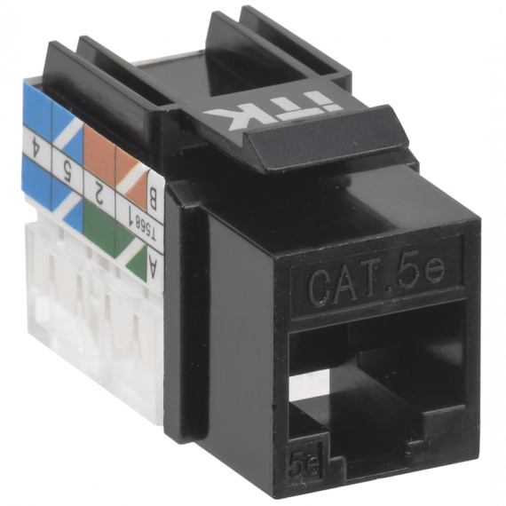 Фотография товара 'ITK CS1-1C5EU-11-09 Модуль Keystone Jack кат.5E UTP 110 IDC 90град'