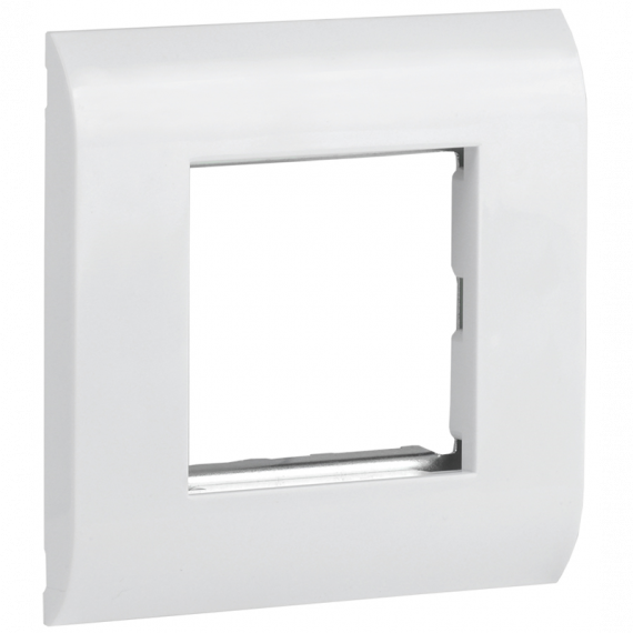 Фотография товара 'ITK CS5-12M-M Лицевая рамка для мод. Mosaic 80х80мм мет. суппорт бел.'