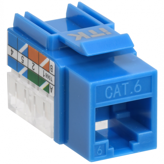 Фотография товара 'ITK CS1-1C06U-11-03 Модуль Keystone Jack кат.6 UTP 110 IDC 90град'