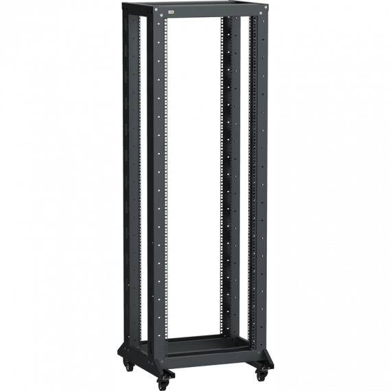 Фотография товара 'ITK LF05-42U66-2RM LINEA F Стойка 2-рамная на рол. 42U 600х600мм'