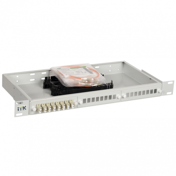 Фотография товара 'ITK FOBX24-1U-8LCUD50 1U кросс укомплектованный: LC (duplex)'