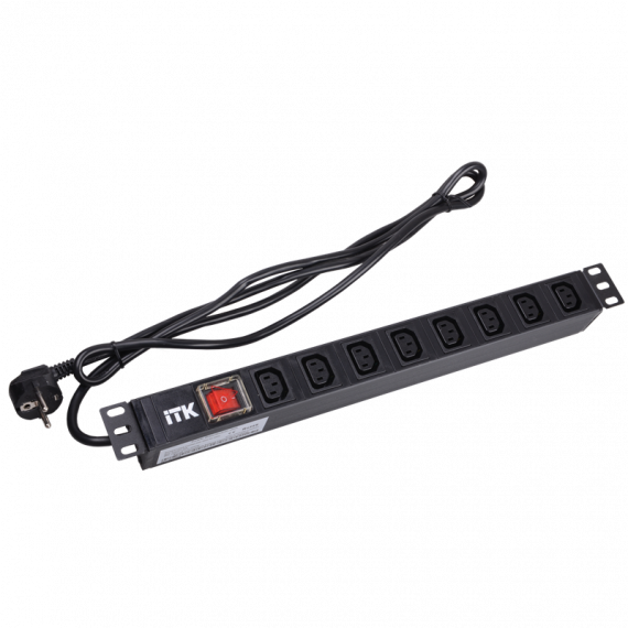 Фотография товара 'ITK PH12-7C131 PDU 7 розеток C13 с LED выкл,1U'