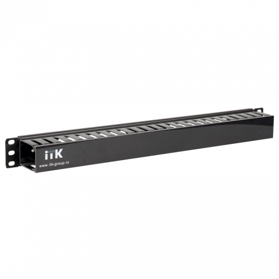 Фотография товара 'ITK CO05-1PC 19" пластиковый каб. органайзер с крышкой, 1U'