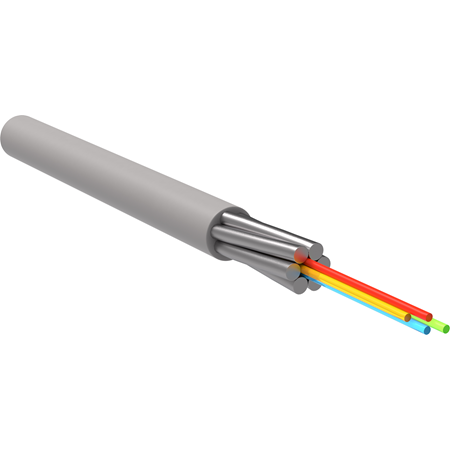 Фотография товара 'ITK FOC6201-U-IO04-TD-LT-1200 Кабель оптический ОКМБ-03нг(А)-FRLSLTx-4М6-4,0 1200'