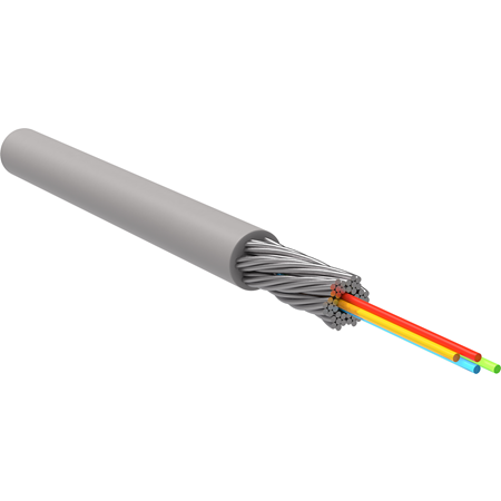Фотография товара 'ITK FOC0902-U-IO04-FL-LT-0500 Кабель оптический ОКМБ-02нг(А)-FRLSLTx-4А-2,5 500'