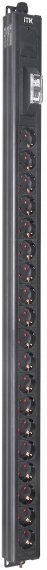 Фотография товара 'ITK BS-PV12-19D-11 BASE PDU PV0111 25U 1ф 16А 19SCHUKO 2,6м SCHUKO'