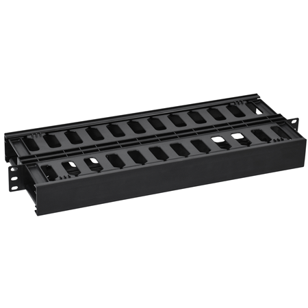 Фотография товара 'ITK ZP-CO05-1U-12-12-P-C by ZPAS Органайзер пласт. с крышкой 19" 1U 12+12'