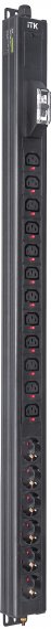 Фотография товара 'ITK BS-PV12-06D-12C13-11 BASE PDU PV1111 23U 1ф 16А 6SCHUKO 12C13 2,6м'