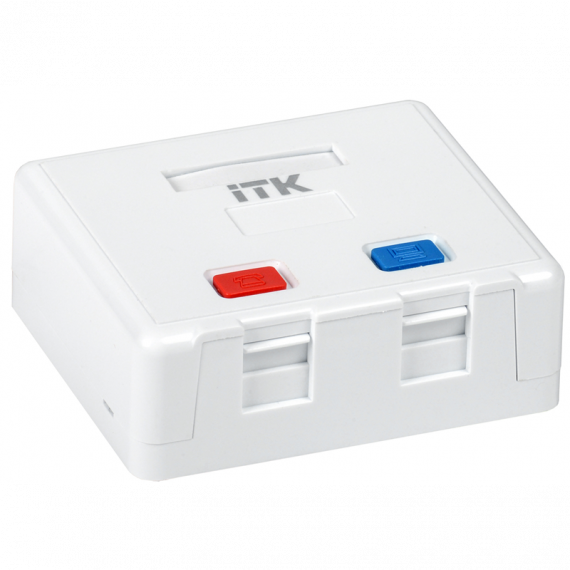 Фотография товара 'ITK CS2-022 Корпус настенной розетки для 2 мод. Keystone Jack'