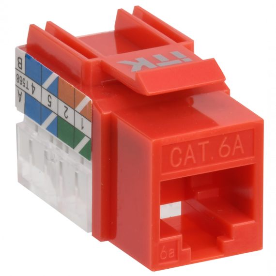 Фотография товара 'ITK CS1-1C6AU-11-04 Модуль Keystone Jack кат.6A UTP 110 IDC 90град'