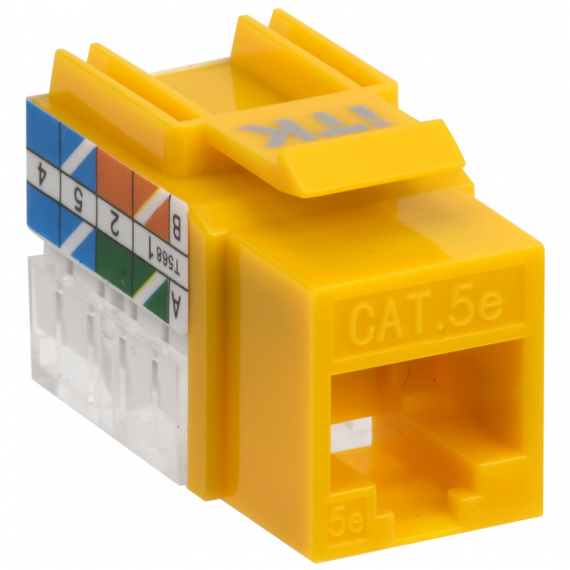 Фотография товара 'ITK CS1-1C5EU-11-05 Модуль Keystone Jack кат.5E UTP 110 IDC 90град'