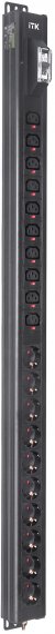 Фотография товара 'ITK BS-PV70-10D-10C13-11 BASE PDU PV1101 24U 1ф 16А 10SCHUKO'