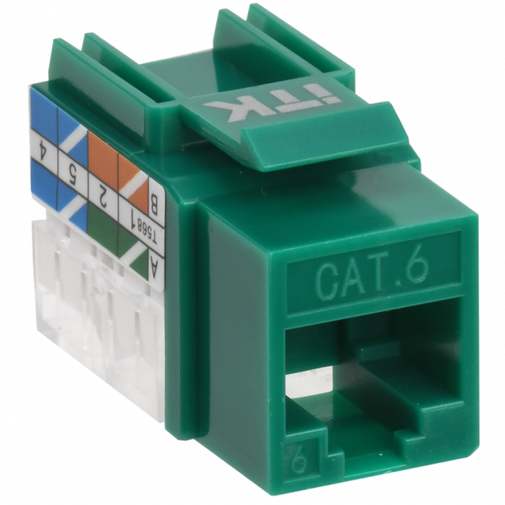 Фотография товара 'ITK CS1-1C06U-11-02 Модуль Keystone Jack кат.6 UTP 110 IDC 90град'