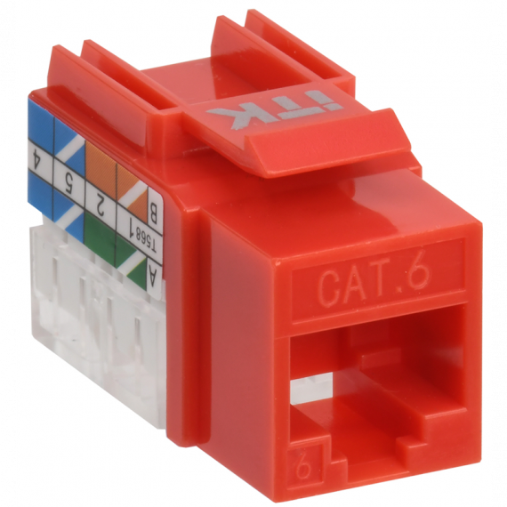 Фотография товара 'ITK CS1-1C06U-11-04 Модуль Keystone Jack кат.6 UTP 110 IDC 90град'