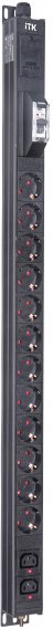 Фотография товара 'ITK BS-PV12-12D-02C13-11 BASE PDU PV1111 20U 1ф 16А 12SCHUKO'