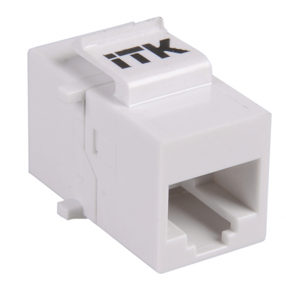 Фотография товара 'ITK CS7-1C5EU Проходной адаптер кат.5E UTP, RJ45-RJ45, тип Keystone Jack'