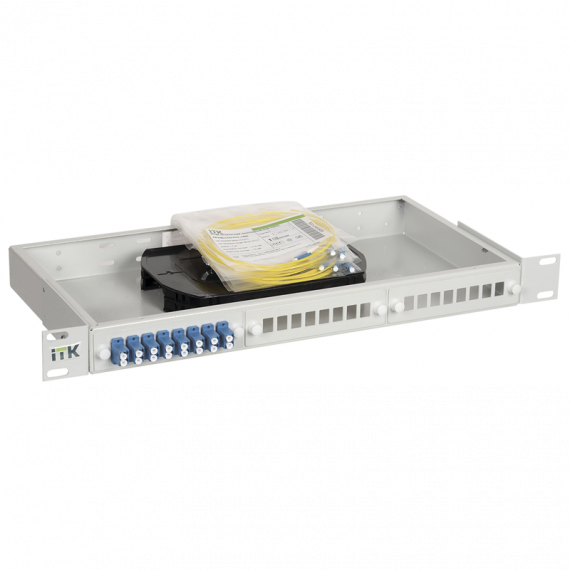 Фотография товара 'ITK FOBX24-1U-8SCUS09 1U кросс укомплектованный: SC (Simplex)'