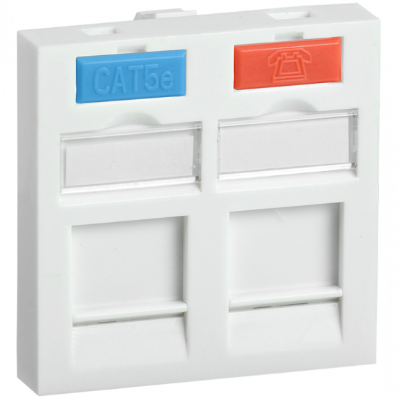 Фотография товара 'ITK CS6-22M Вставка 45х45мм для 2 мод. Keystone Jack'