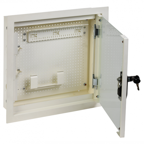 Фотография товара 'ITK LR16-4H41-G-FR2 LINEA R Шкаф мульт. 2 ком. 400х400мм'